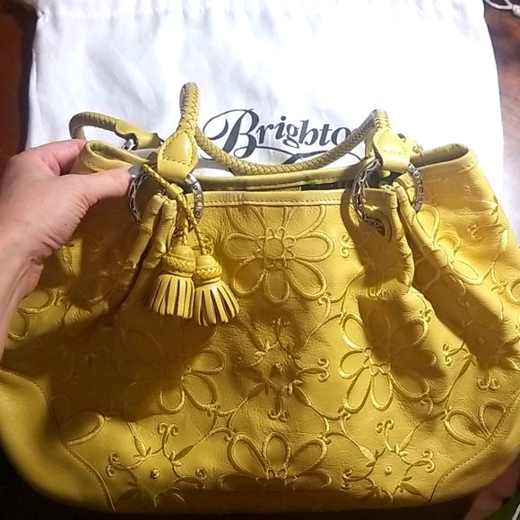 ⚠️SOLD⚠️Yellow Brighton leather bag/ SOLD! - Picture 1 of 9